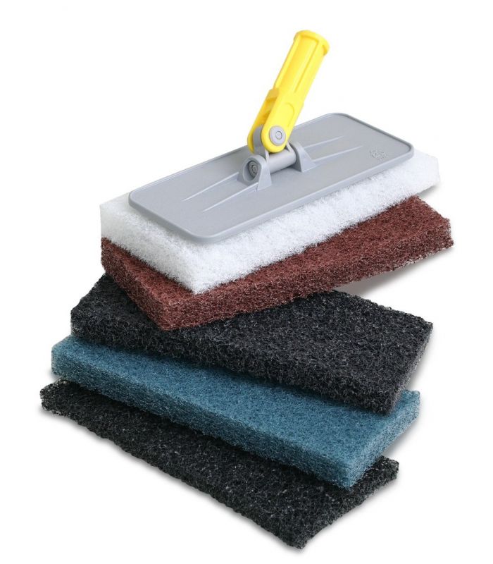 Pady czyszczące ręczne prostokątne - Różne twardości