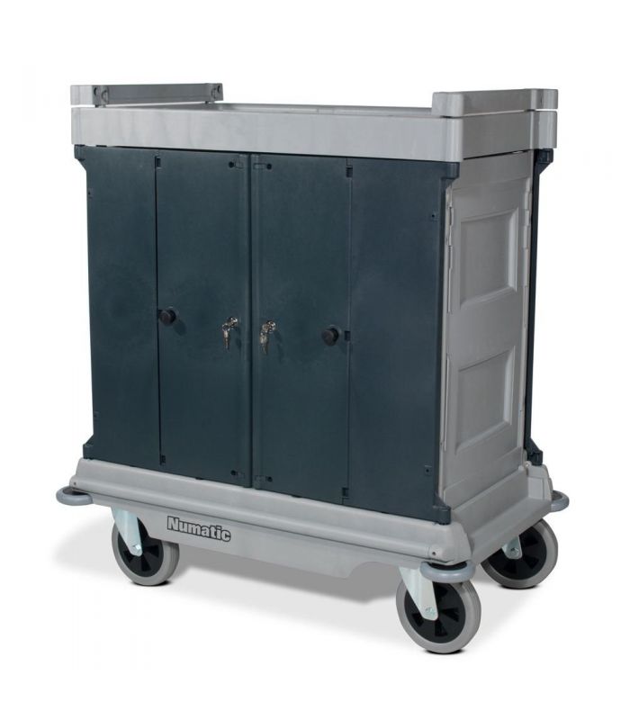 NKU 30 HF Wózek hotelowy z drzwiczkami NUMATIC - stara wersja kolorystyczna