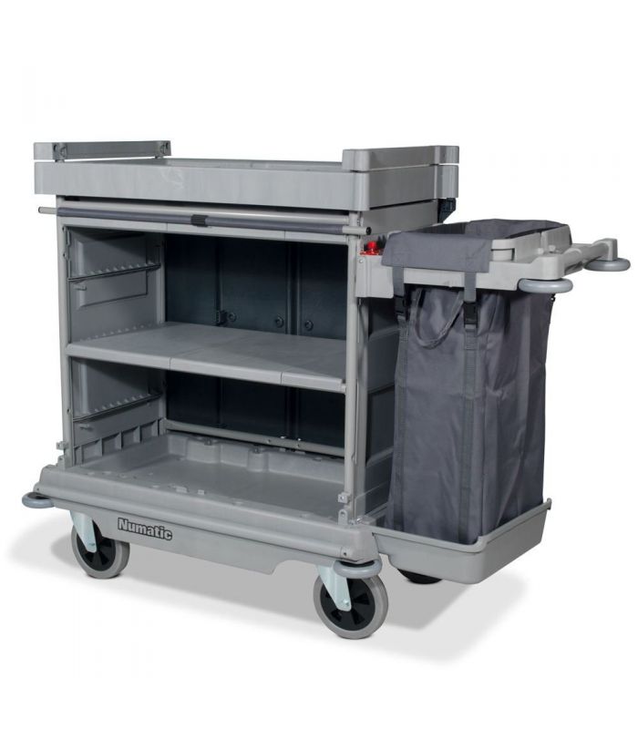 NKU 31 FF NuKeeper duży wózek hotelowy z workiem pościelowym NUMATIC - stara wersja kolorystyczna