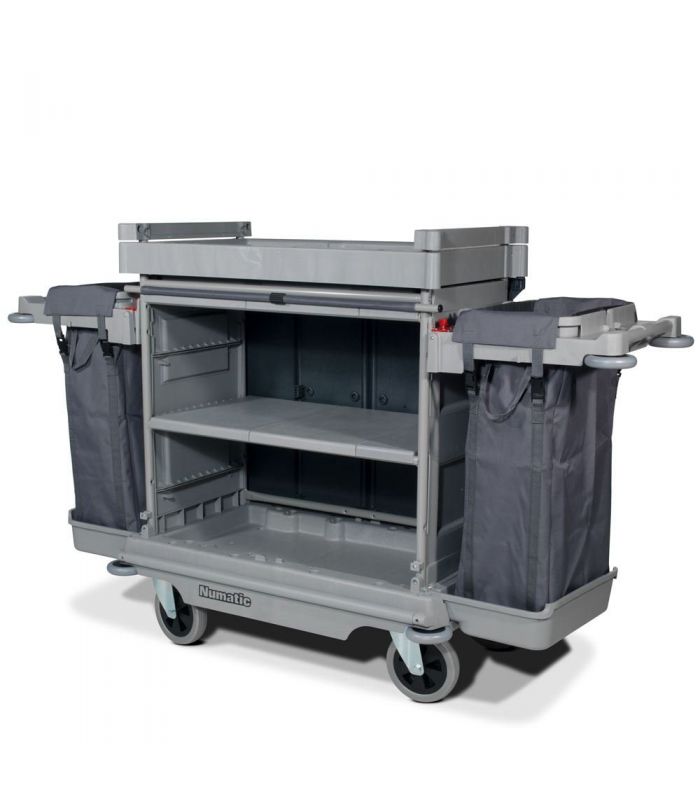 NKu 32 FF NuKeeper duży wózek hotelowy z workami pościelowymi NUMATIC - stara wersja kolorystyczna