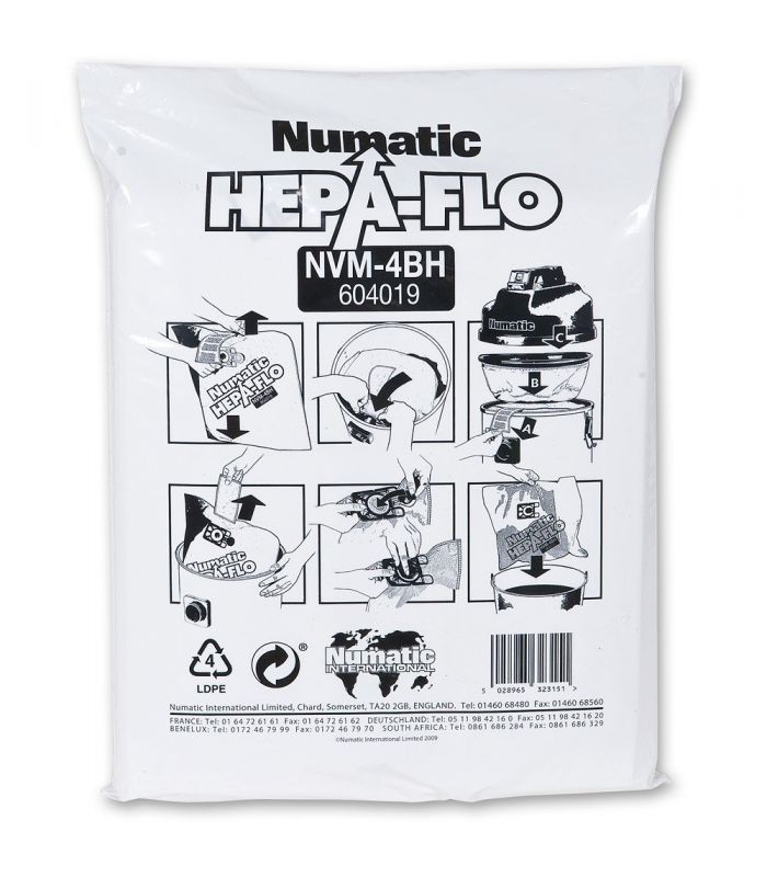 Worki NVM 4BH worki do odkurzacza numatic