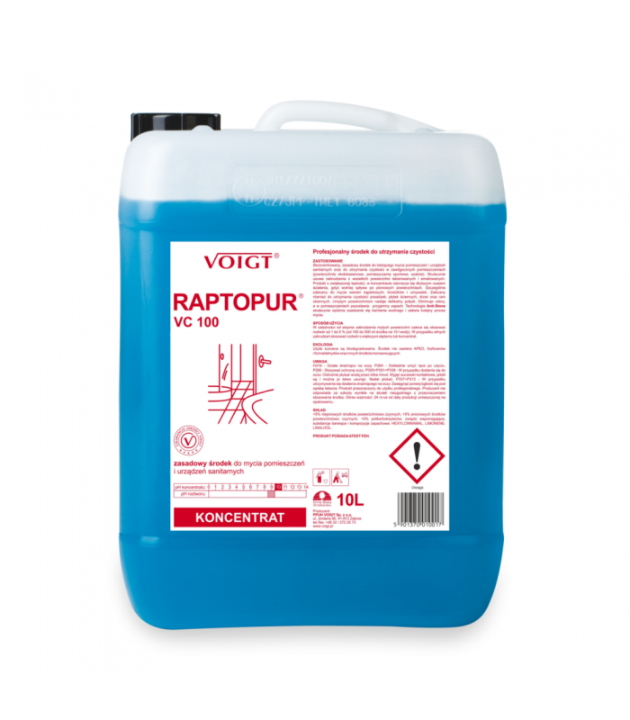 VOIGT VC100 RAPTOPUR Alkaliczny preparat do usuwania mydeł tłuszczy z powierzchni łazienkowych C132