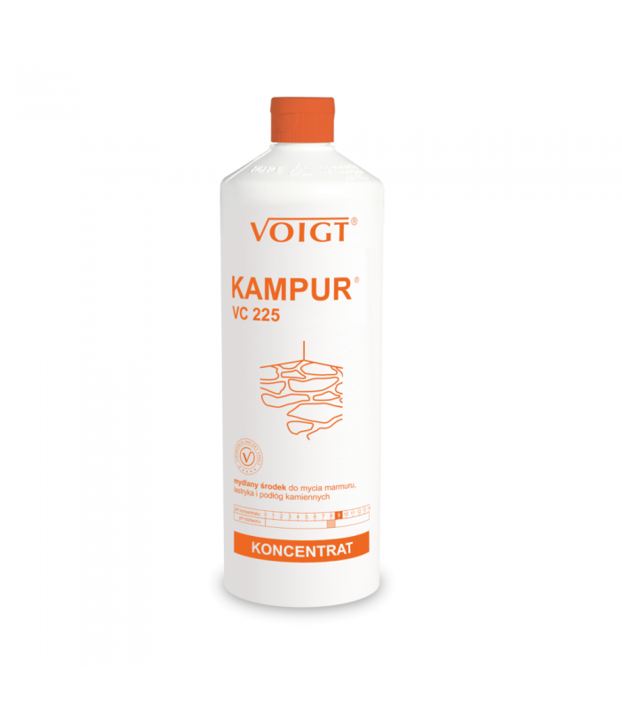 VC 225 KAMPUR butelka 1 litr Koncentrat do mycia i konserwacji marmuru lastryka i podłóg kamiennych VOIGT