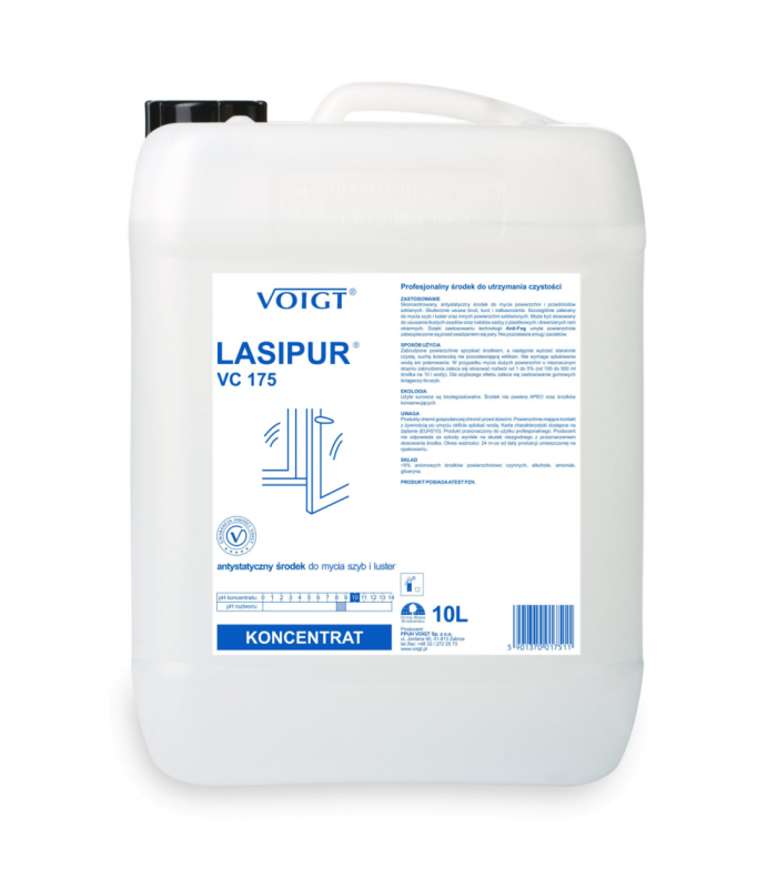 VC 175 LASIPUR kanister 10 litrów Koncentrat do mycia szyb luster powierzchni szklanych VOIGT