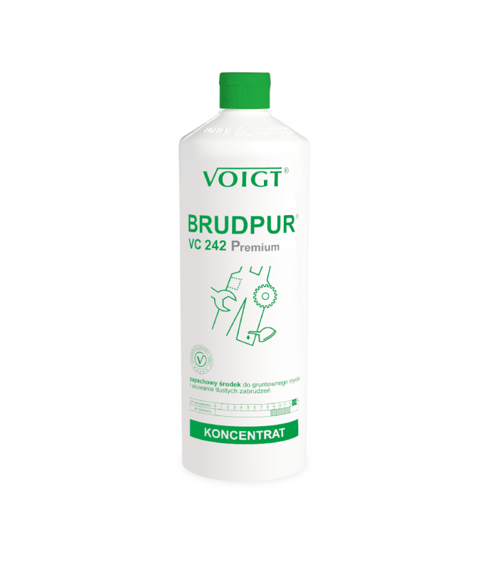 VC 242P BRUDPUR PREMIUM butelka 1 litr Zapachowy środek do usuwania tłustego brudu i zanieczyszczeń przemysłowych VOIGT