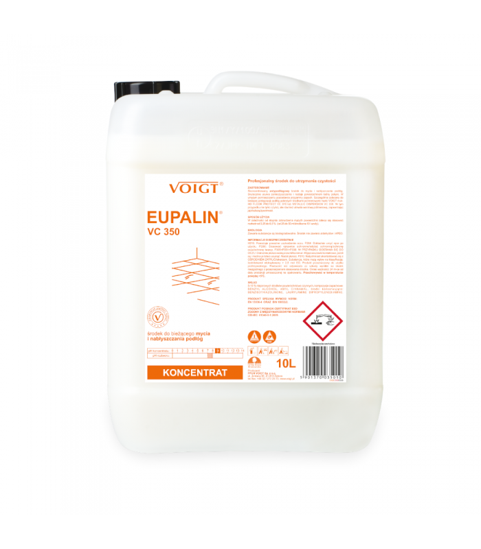 VC 350 EUPALIN kanister 10 litrów Skoncentrowany środek do bieżącego mycia i pielęgnacji podłóg zabezpieczonych VOIGT