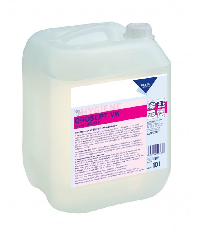 OROSEPT VK Kanister 10L Koncentrat do mycia i dezynfekcji o pełnym spektrum działania bakterie grzyby wirusy KLEEN