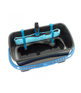 Wiadro do mycia okien z klipsami do mocowania baranków zbieraków marki MOERMAN 22L