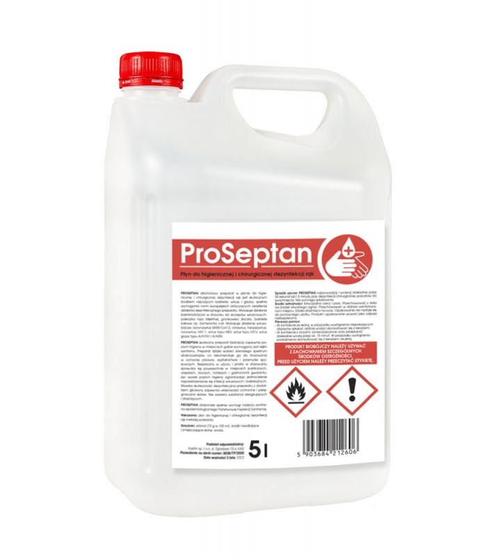 PROSEPTAN 5L Płyn do higienicznej i chirurgicznej dezynfekcji dłoni