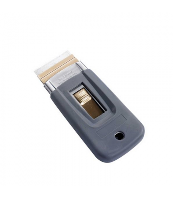 Skrobak kieszeniowy do szyb okien HANDLEY z antypoślizgową gumową osłoną MOERMAN 17706