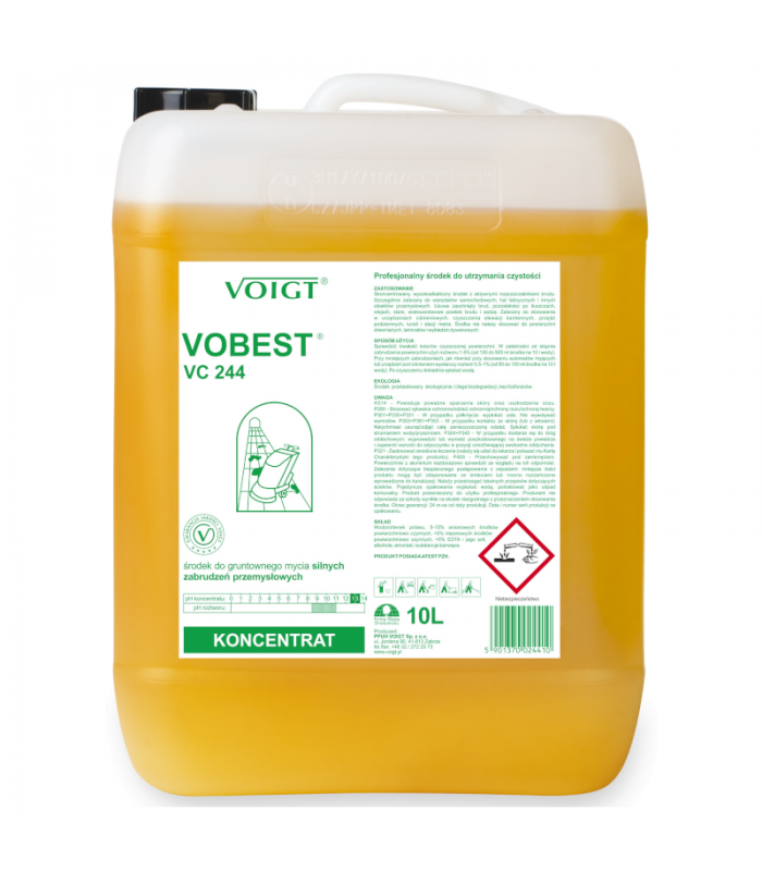 VC 244 VOBEST kanister 10L Silny środek do gruntownego usuwania zanieczyszczeń przemysłowych VOIGT