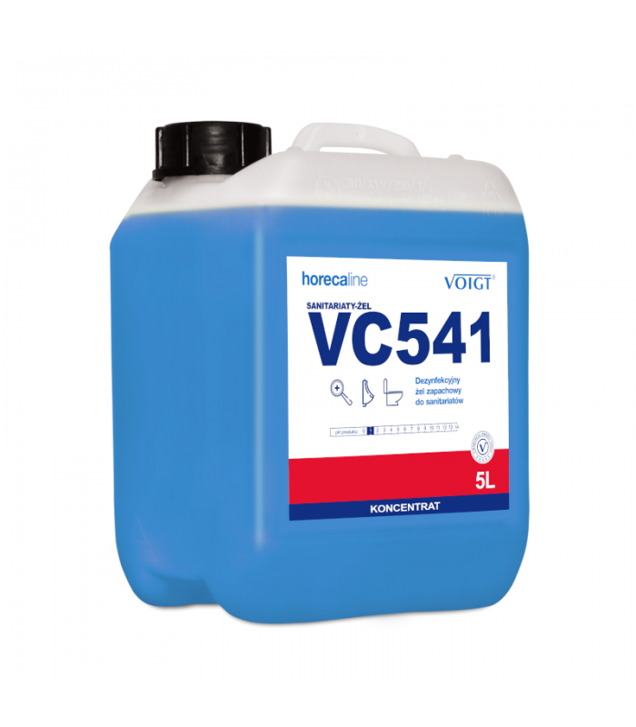 VC 541 SANITARIATY-ŻEL 5L Bakteriobójczy i grzybobójczy żel do doczyszczania muszli pisuarów bidetów VOIGT