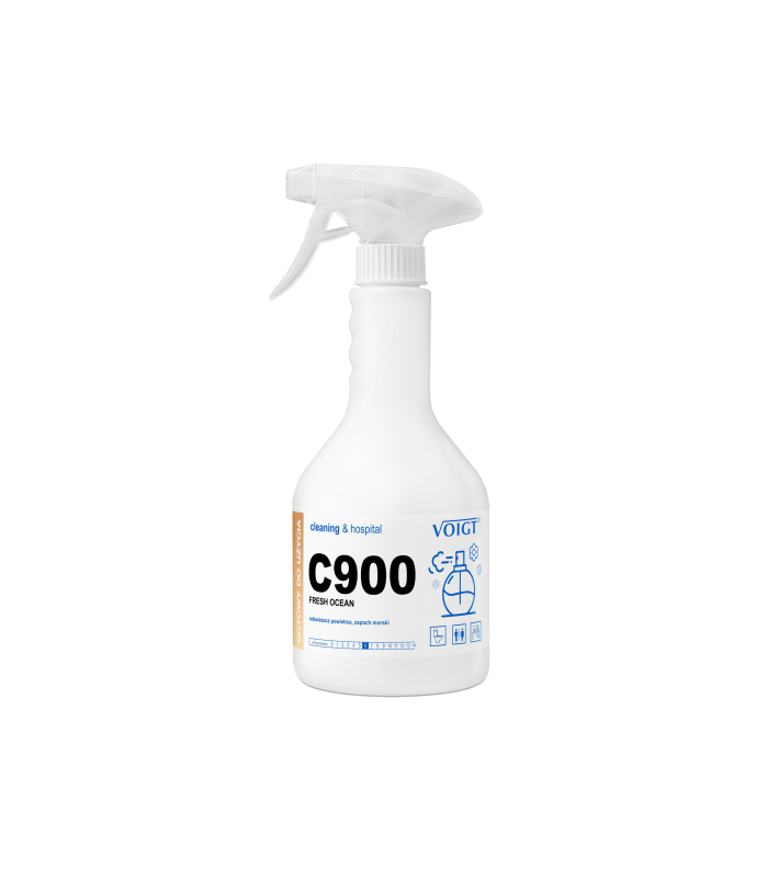 C900 FRESH OCEAN Spray 0.6L Długotrwały profesjonalny odświeżacz powietrza o zapachu morskim voigt cleaning hospital