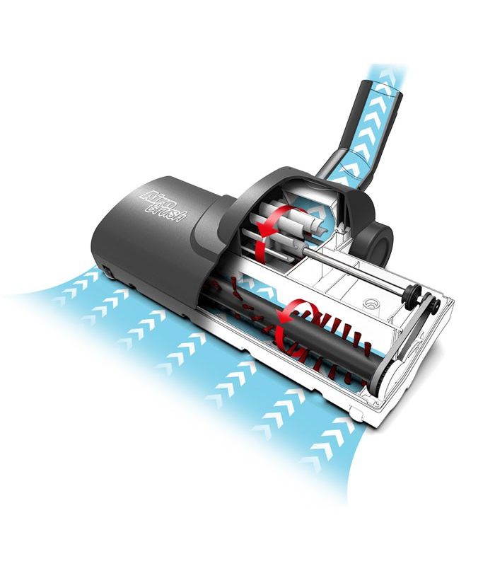 Turboszczotka AiroBrush budowa wewnętrzna 290mm fi 32 czarna Numatic 907424