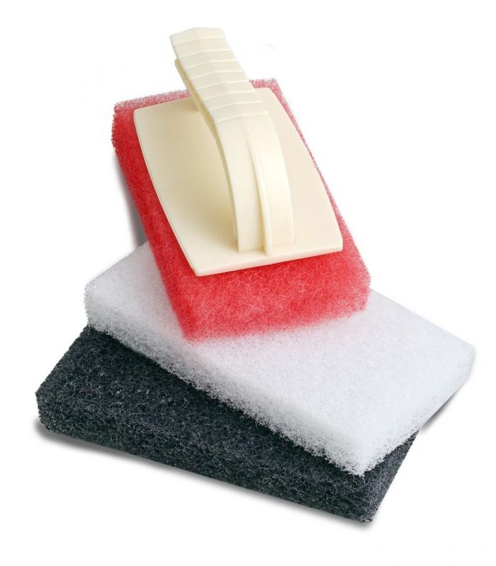Pady czyszczące ręczne prostokątne o różnej twardości i zastosowaniu