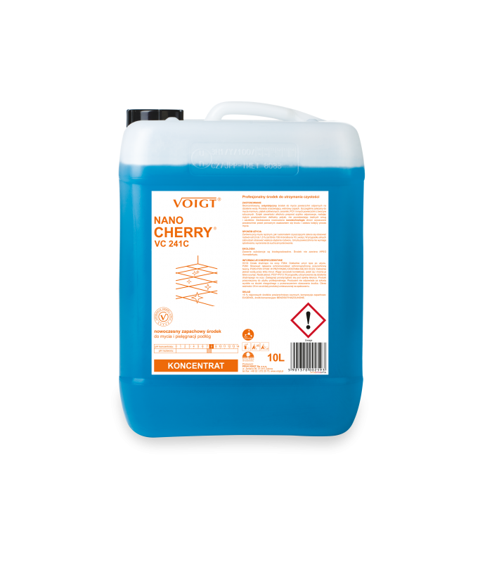 VC 241 C NANO CHERRY kanister 10 litrów Nowoczesny i zapachowy płyn do bieżącego mycia podłóg i płytek VOIGT