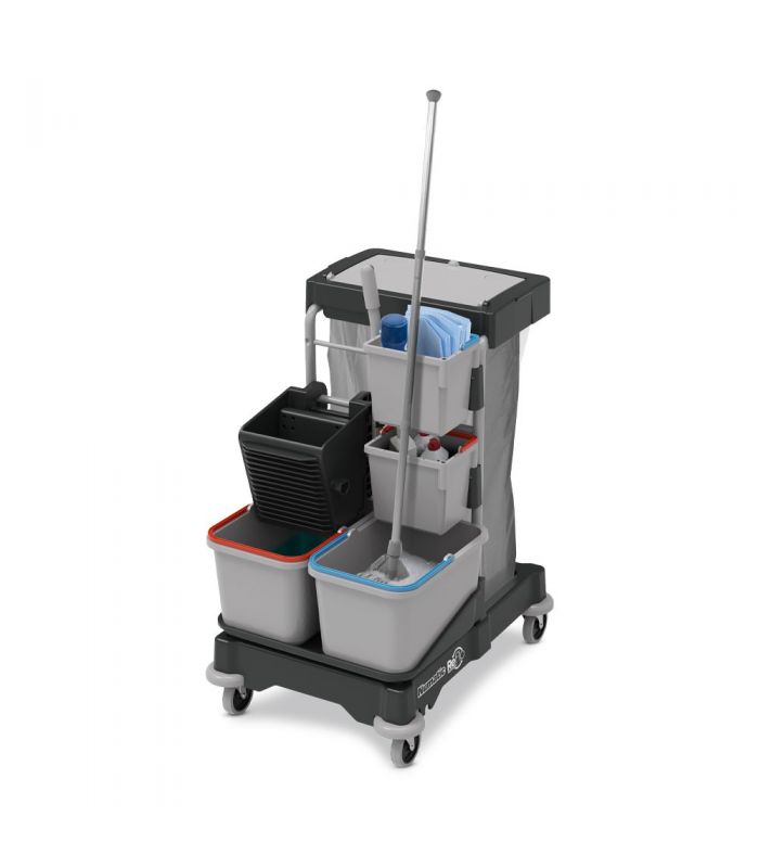 SM 1405 SGA 1 Kompaktowy wózek serwisowy z kuwetami i koszem NUMATIC