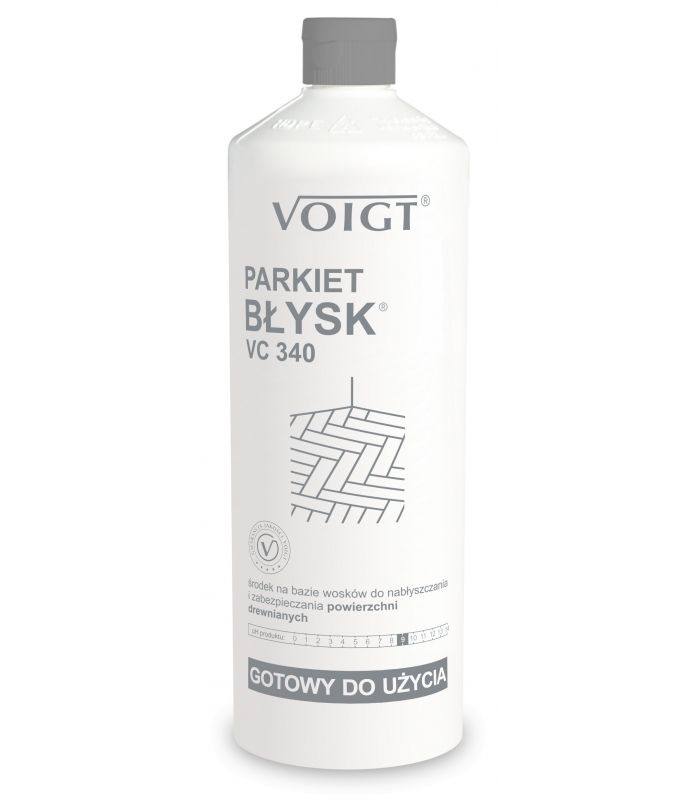 VOIGT VC340 PARKIET BŁYSK Butelka 1 litr emulsja do zabezpieczania lakierowanego drewna parkietów C591