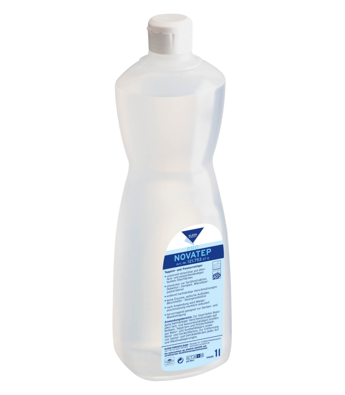 NOVATEP 3w1 butelka 1 litr ze spryskiwaczem Silny prespray odplamiacz i środek piorący do wykładzin dywanów tapicerki KLEEN