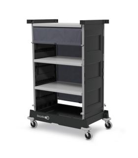 NKT 0 R wielofunkcyjny wózek hotelowy z trzema szerokimi półkami i roletą Numatic