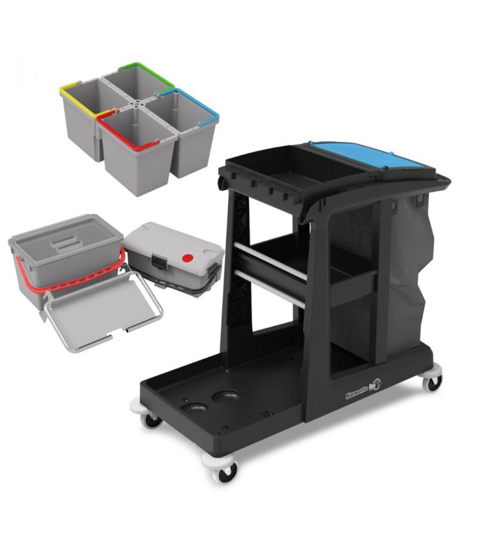 ECO-Matic EM3 SRK17 SRK21 Profesjonalny wózek serwisowy do dezynfekcji system mopa jednego kontaktu Numatic