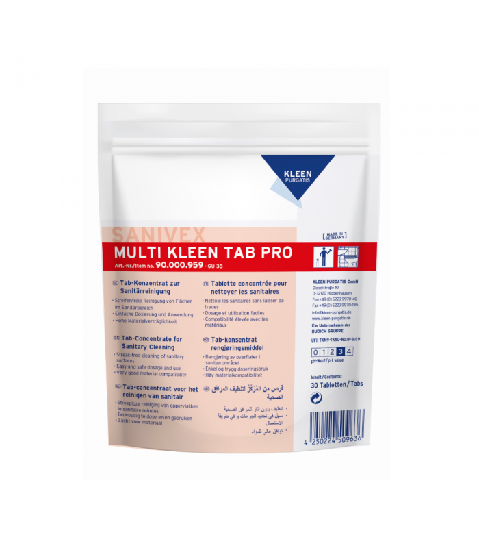 SANIVEX Multi Kleen Tab  30x 500ml Ekologiczne tabletki do czyszczenia łazienek