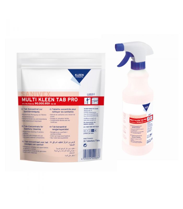 SANIVEX Multi Kleen Tab  30x 500ml Ekologiczne tabletki do czyszczenia łazienek