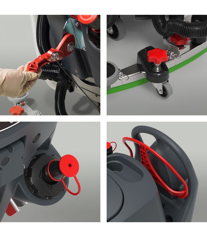 NUMATIC TBL6055/100T Duża akumulatorowa maszyna automat szorująco-zbierający 2x 60L 20" z trakcją (TGB 6055/100T)