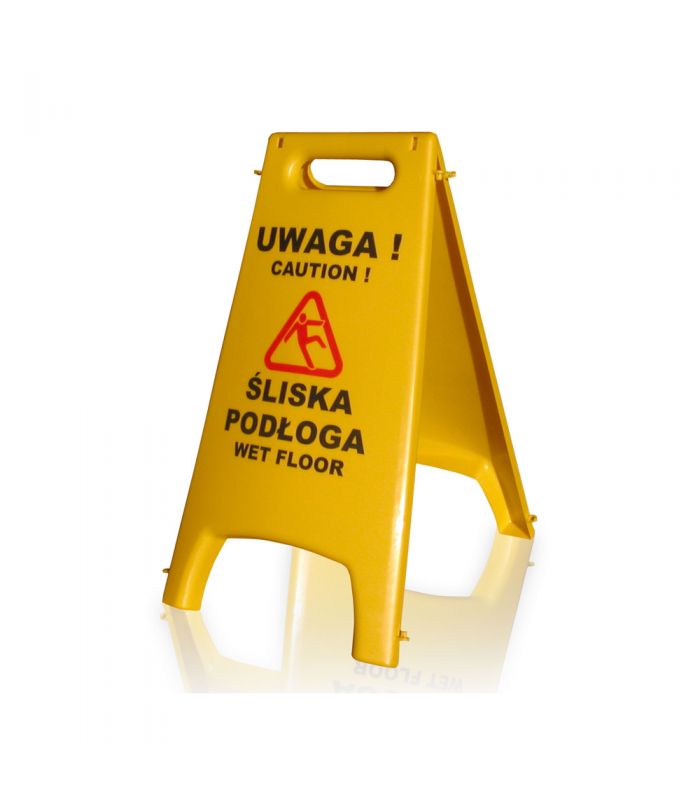 ZNAK ostrzegawczy tablica  UWAGA ŚLISKA PODŁOGA