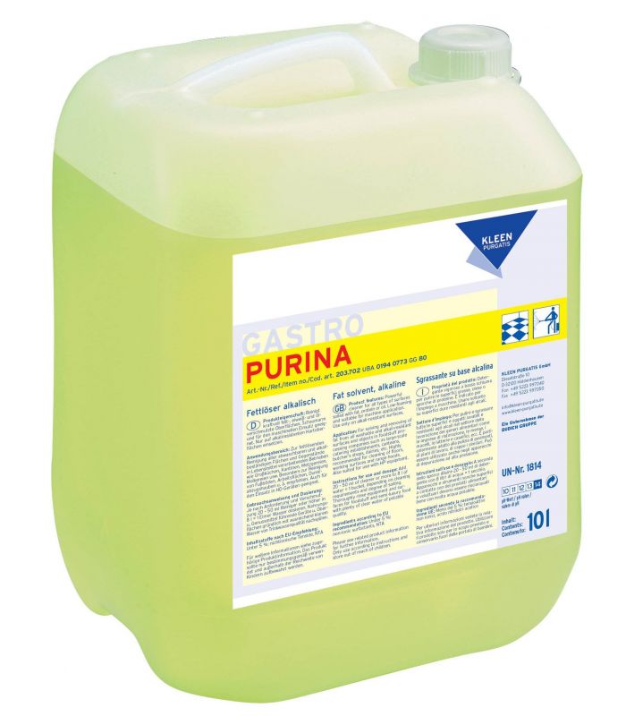 PURINA Kanister 10 litrów Skoncentrowany płyn do usuwania zabrudzeń pochodzenia tłuszczowego białkowego KLEEN