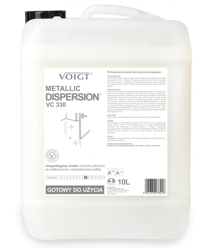 VC 330 METALIC DISPERSION Kanister 10 litrów polimer do nabłyszczania podłóg VOIGT